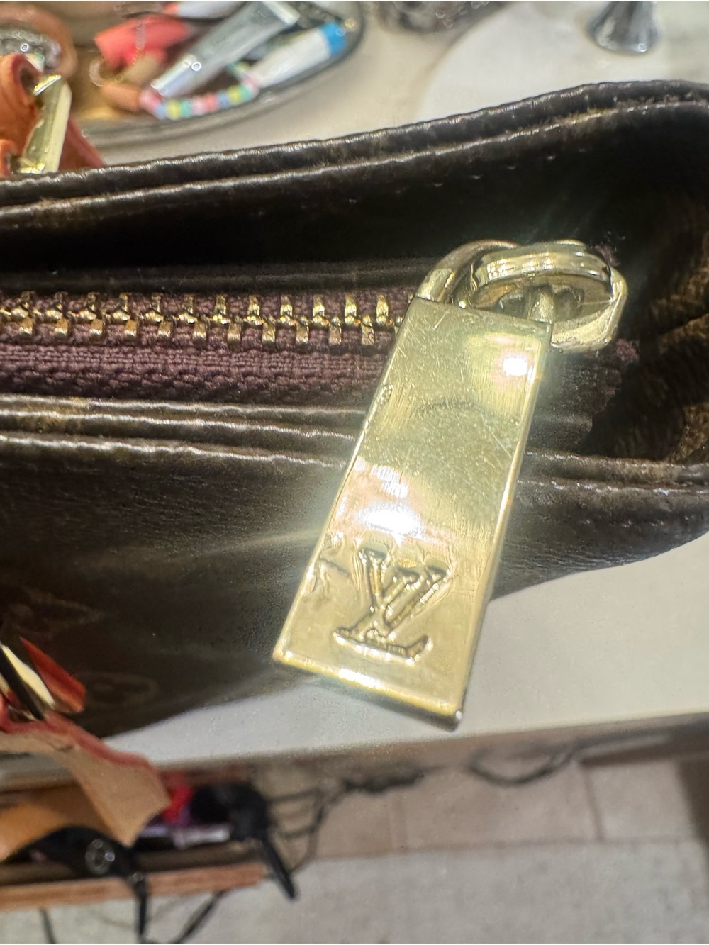 Louis Vuitton Monogram Cabas Piano Canvas Tote with Tan Straps - Picture 4 of 13